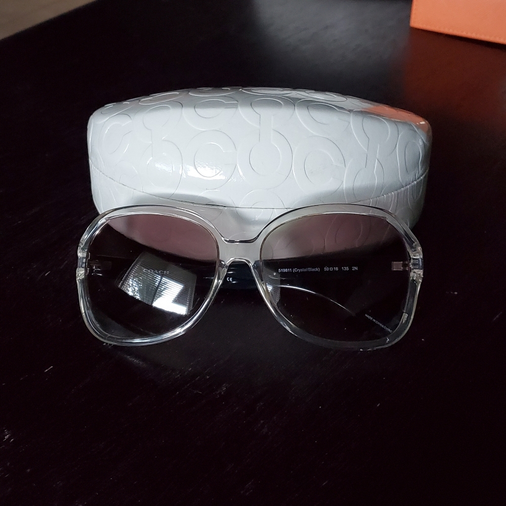 Coach Sunglasses Selma Crystal/Black L927 GUC
